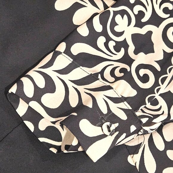 Elie Tahari M/M Womens Long Sleeve Black & White Dress - Picture 7 of 11